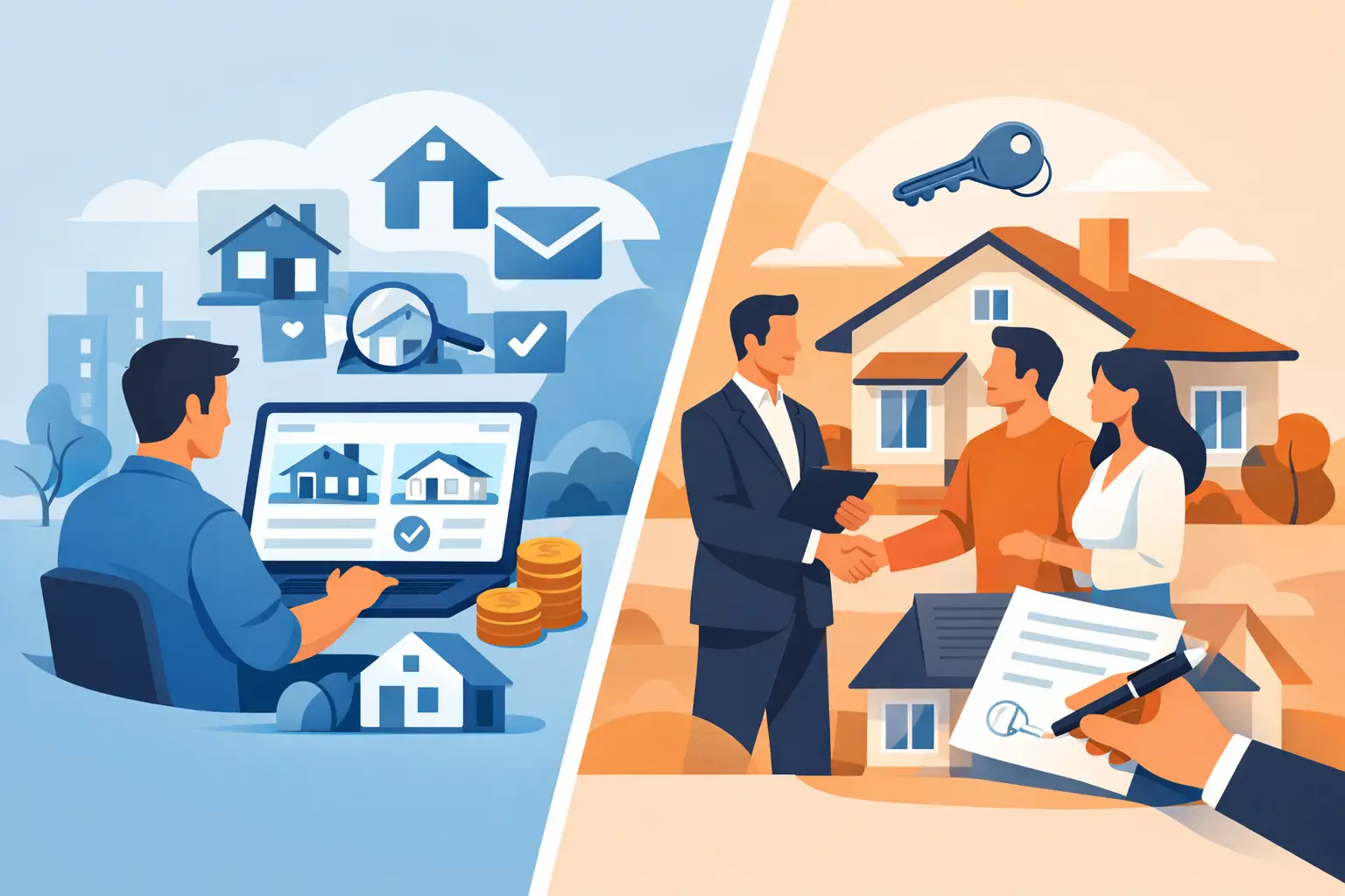 Inzerce nemovitostí vs realitka: co se vyplatí