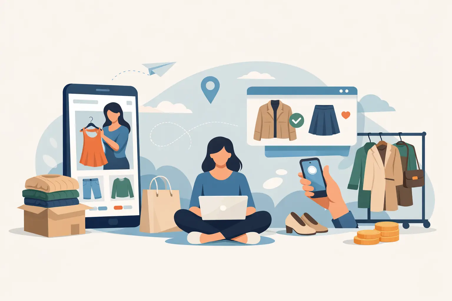 Kde prodat použité oblečení online rychle